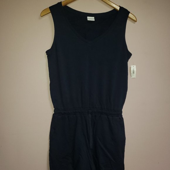 Amazon Essentials Women's Size Small Navy Blue Romper - NWT - Picture 1 of 7
